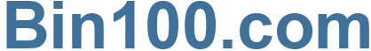 Bin100.com - Bin100 Website
