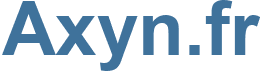 Axyn.fr - Axyn Website