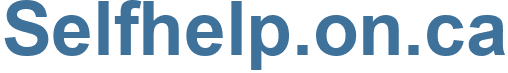 Selfhelp.on.ca - Selfhelp.on Website