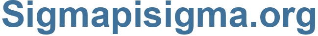 Sigmapisigma.org - Sigmapisigma Website