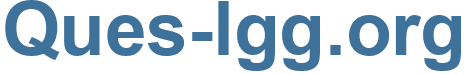 Ques-lgg.org - Ques-lgg Website