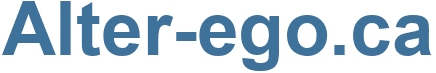 Alter-ego.ca - Alter-ego Website