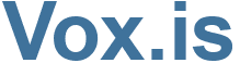 Vox.is - Vox Website