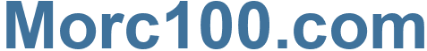 Morc100.com - Morc100 Website