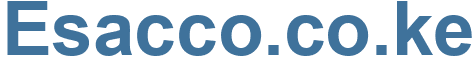 Esacco.co.ke - Esacco.co Website