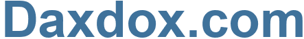 Daxdox.com - Daxdox Website