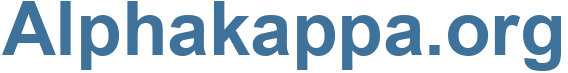 Alphakappa.org - Alphakappa Website